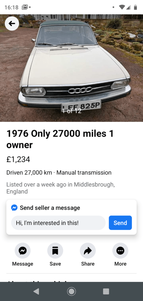 Audi 100LS 1976